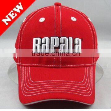 RED COLOR SANDWICHES FASHION EMBROIDERY BASEBALL CAP