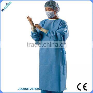 Style #ZR-SG-2016-0010,AAMI Level 4 Protection With Panel Coverage Disposable Reinforced Surgical Gowns