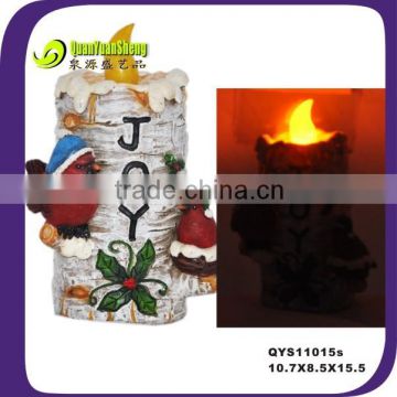 Christmas Garden/Home decoration of Resin Candle Solar led lighting