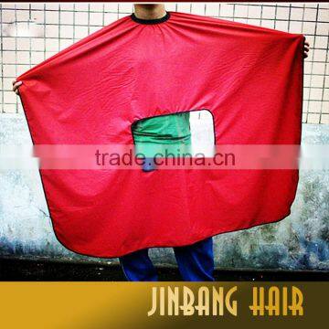 2016 Wholesale Baber Stylist Cap Gown Hair Cutting Salon Apron With Window photo-5