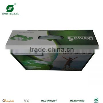 Foldable Packing Box with Plastic Handle