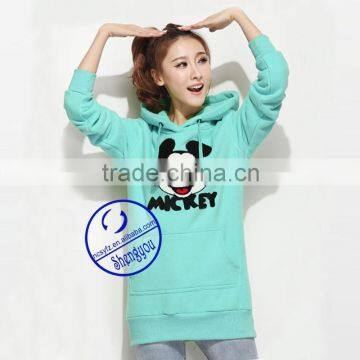 China Supplier Custom Women Hooded Sweatshirt With Embroidered photo-3