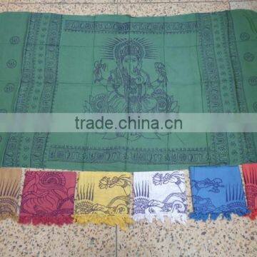 ganesha hand printed scarves pareo sarongs