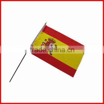 14*21cm Spain flag,hand small flag