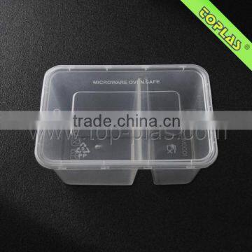 Two Compartment Plastic Airtight Container Food Packaging Quality Choice
