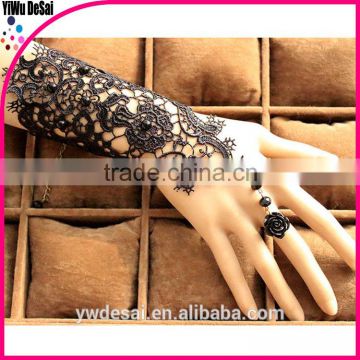 fashion bracelets 2015 black lace flowers latest style fashion bracelets