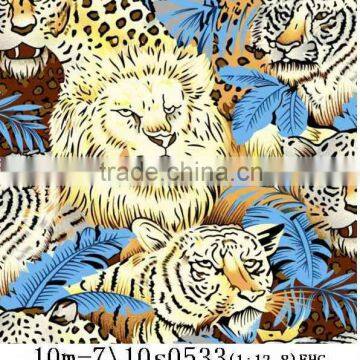 super soft tiger print flannel fleece fabric
