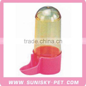 Pink Plastic Pet Water Feeder