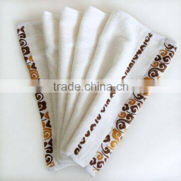 100 cotton towel solid color towel with border