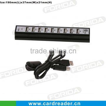 10-port usb2.0 usb hub with high speed