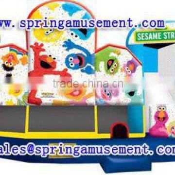 SESAME STREET Inflatable combo, inflatable bounce house for kids, inflatable jumper SP-C6015