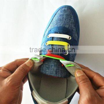 Colorful Patented Elastic Shoelaces, No Tie Silicone Shoelaces, Fashionable Shoelaces Rongjiamei photo-5