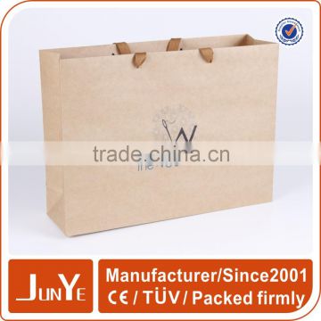 Cheap strong safe packing gift Kraft paper shopping bag for sale