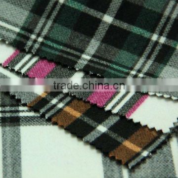 SDL0903082 Colorful Check Brushed Pattern Stretch Spandex Fabric