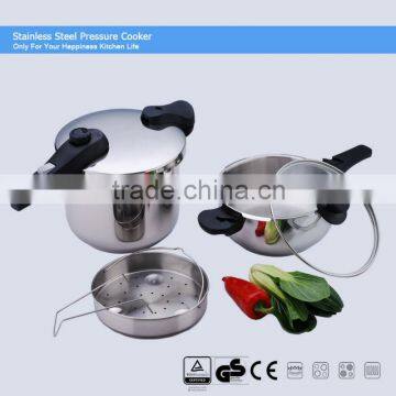 100% safty gurantee 304 s/s induction based cookware set with long bakelite handle ASB 3L+6L