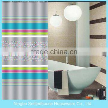 Printed Peva Eva Shower Curtain Liner Shower Curtain Hook photo-3