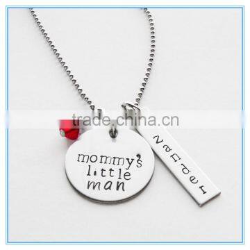 Little Man Stainless Steel Necklace with Pearl