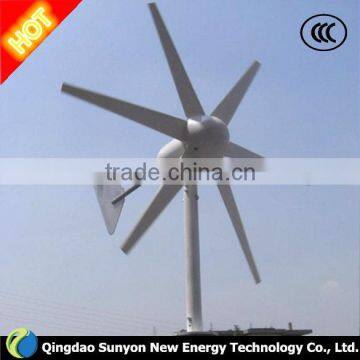 low noise wind speed 1000 w 5 blades small Windmills for sale