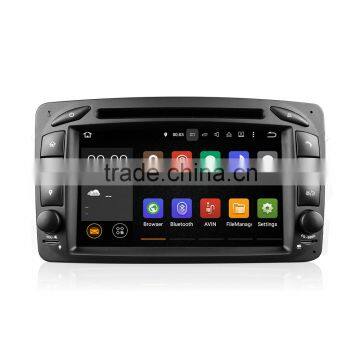 newest 7'' double din android5.1.1 rk 3188 special car DVD player for W209 with built-in WiFi,OBD,DAB+,Mirror-Link