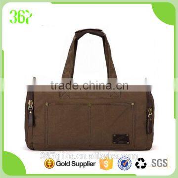 Classical Design Vintage Canvas Washing Tote Bag Travel Bag photo-5