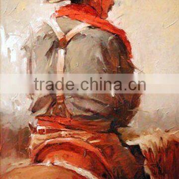 Cowboy oil painting, NZ-095