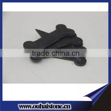 Delicate small size heart shape slate stone plant labels wholesale
