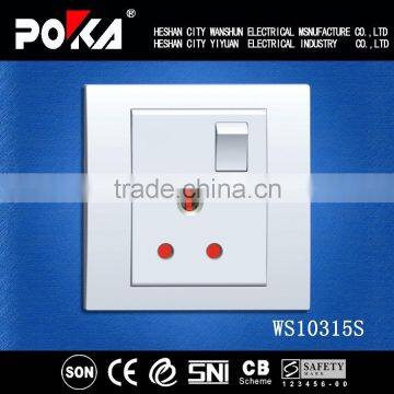 UK type 15A Single wall socket and switches, wall socket 220v-250V
