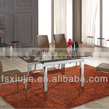 Modern Simple Restuarant Dining Table and Chair with wheel,XJ-L806D