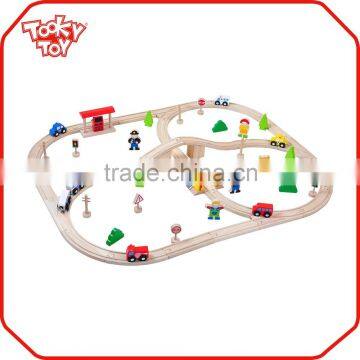 Wholesale wooden railway mini wooden toy train