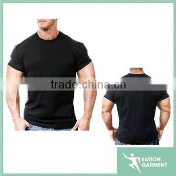 hot selling short-sleeve black t-shirt is for the hard-core bodybuilder Big Muscle fit t-shirt wholesale 100 cotton muscle shirt