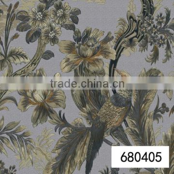 natural material Pvc Wallpaper 3d glow in the dark wallpaper