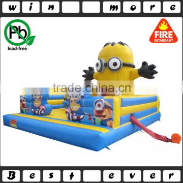 minions kids inflatable air bed, inflatable bouncer for sale