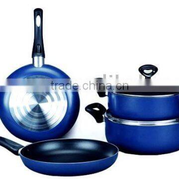 6 pcs aluminum non stick cookware set