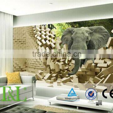 3D vivid animal wall art photo wallpaper mural