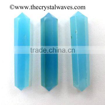 Blue Chalcedony wholesale Double Terminated Pencil Point Khambhat Gujarat India