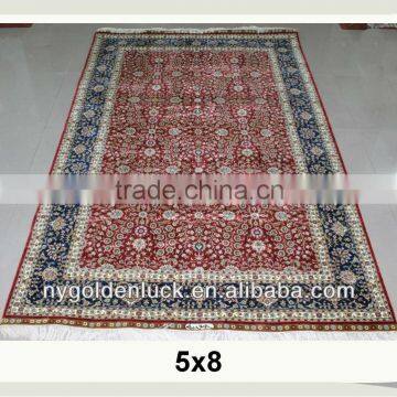 230L 5x8ft Spun Silk Decorative Hand Woven Persian Rugs