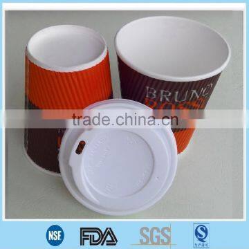 Ribbed Paper Coffee Cups/ribbed Paper Coffee Cups With Lid/ribbed Paper Coffee Cups With Logo photo-5