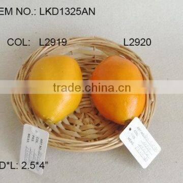 Artificial Faux lemon Simulation fake fruits realistic honey lemon for house/wedding party decoration