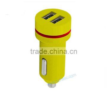 Promotional gift mobile phone accessories usb travel car charger double usb port wholesale