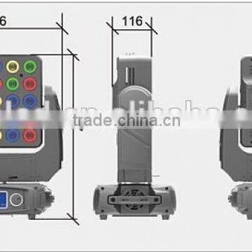 CE&RoHs Certificate 5x5 25x10W 4 in 1 RGBW Matrix Pixel LED Moving Head Light