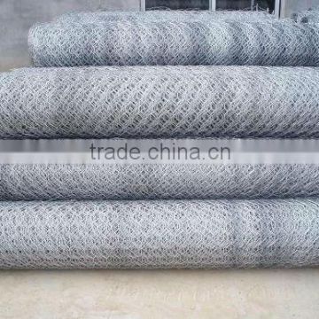 Hot-dipped galvanized hexagonal wire mesh gabion mesh