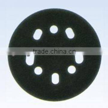 Black hook and loop abrasive disc