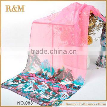 Newest factory sale fine quality silk scarf for evening dress 2015