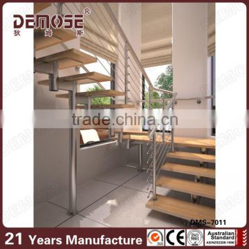 indoor decorative railing straight stairs wooden china