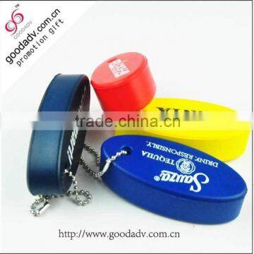 Keychain customized holiday promotional gift pu floating key chain                        
                                                Quality Choice