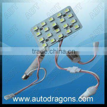 Panel White 20-5050 4*5 SMD LED Car Interior Dome Reading Light Bulbs Lamp