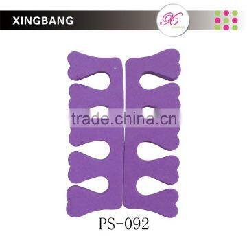professional toe separator, customizable soft foam pedicure tools with vibrant color