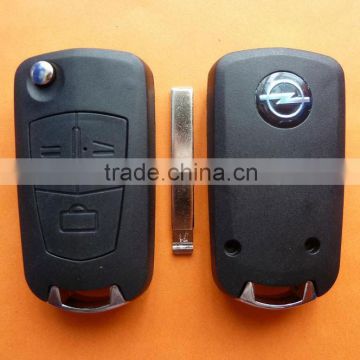 Opel 3 button flip remote key blank 71#