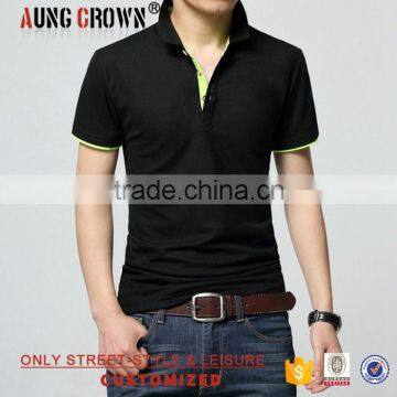 Custom Made T-Shirts Men Polo Soft 100% Cotton Cheap Blank photo-3