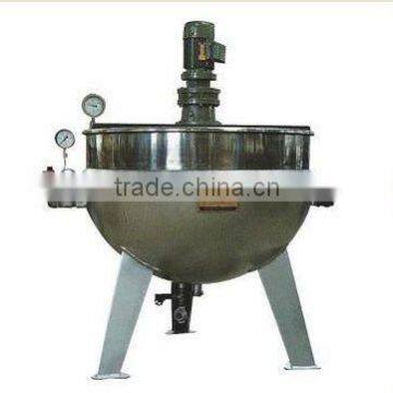 50L steam fixed tiltable with mixer jacket kettle